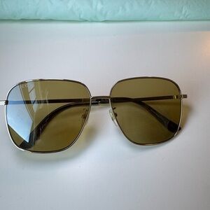 Gucci Gold Square Sunglasses